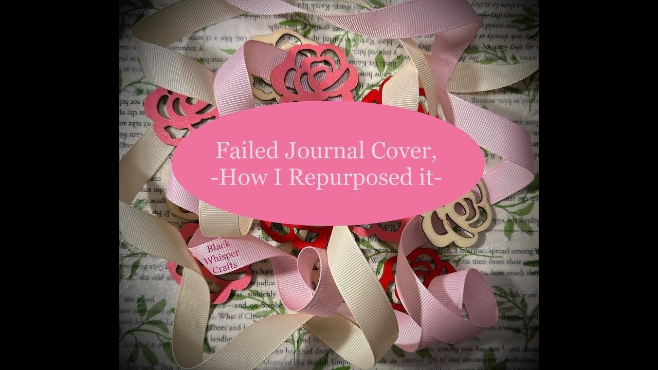 How I Repurposed my Failed Journal Cover, Junk Journals, Paper Crafting