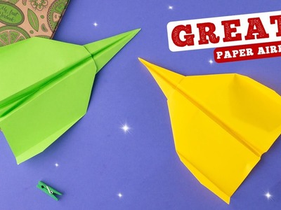 How to make a paper toy airplane [Origami great]