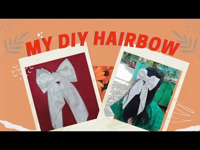HOW TO MAKE HAIR BOW WITH LONG TAIL || TUTORIAL (vlog002) #craft #diy #sewing #hairbowtutorial