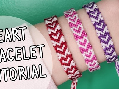 How to Make Heart Pattern Friendship Bracelet Tutorial | DIY Craft Tutorial