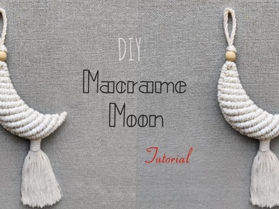 How to Make Macrame Moon | Macrame Moon Hanging| Step by Step Tutorial