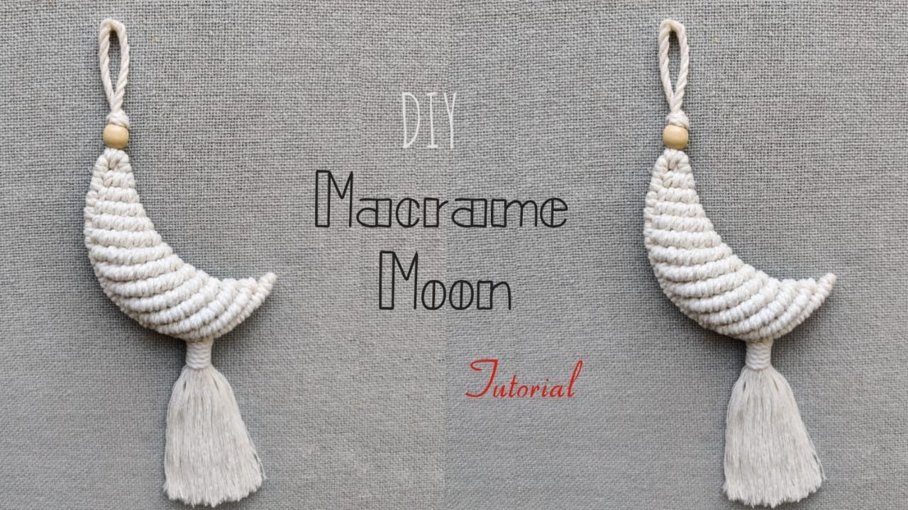 How to Make Macrame Moon | Macrame Moon Hanging| Step by Step Tutorial