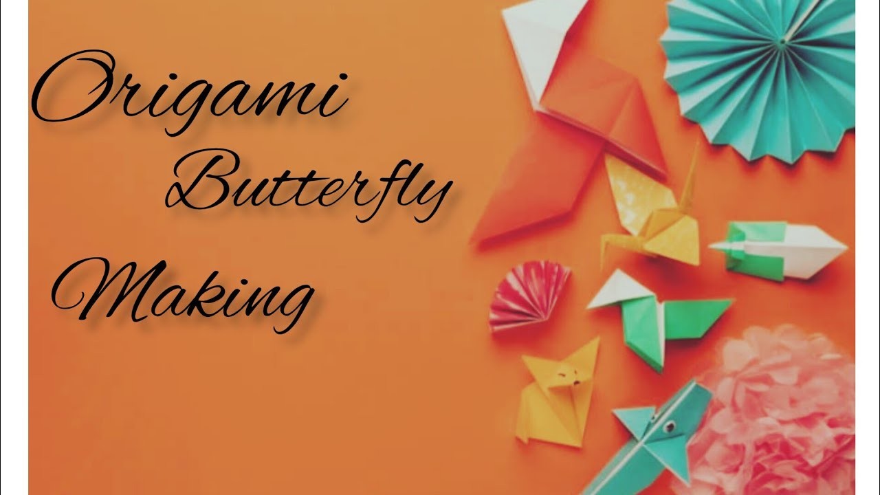 How To Make Origami Paper Butterflies Easy Craft Diy Crafts