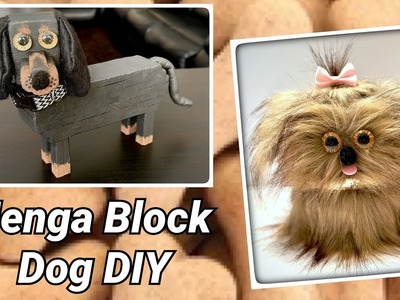 Jenga Block Dog ???? DIY