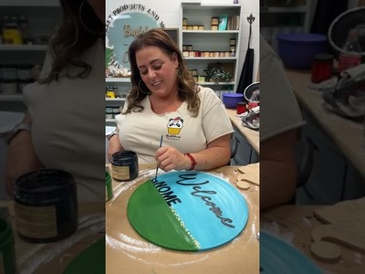 Live Welcome Gnome Circle Painting Tutorial