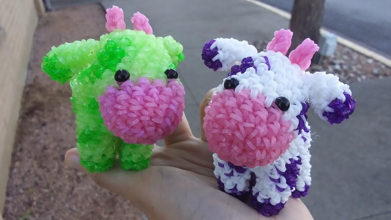 Loomigurumi Big Cow Tutorial (Rainbowloom)