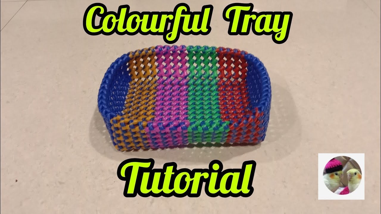M.k.Plastic Wire Works ( COLOURFUL TRAY - TUTORIAL )