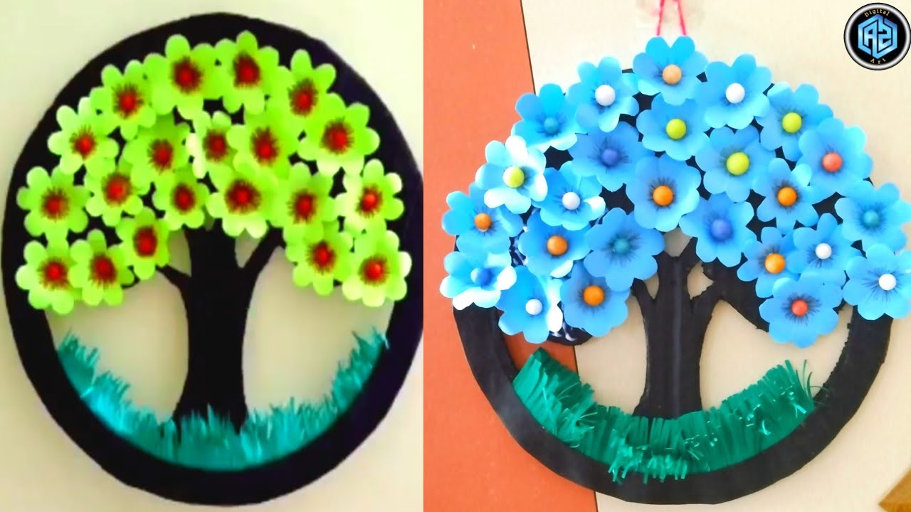 Make This Beautiful Tree & Flower Wall Hanging in Minutes-You Won't Believe How Easy It Is!