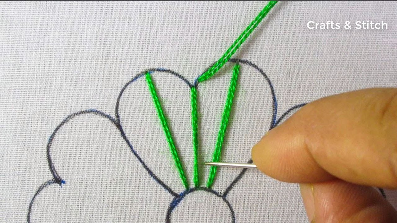 Most unique flower hand embroidery design with super gorgeous flower embroidery easy sewing tutorial