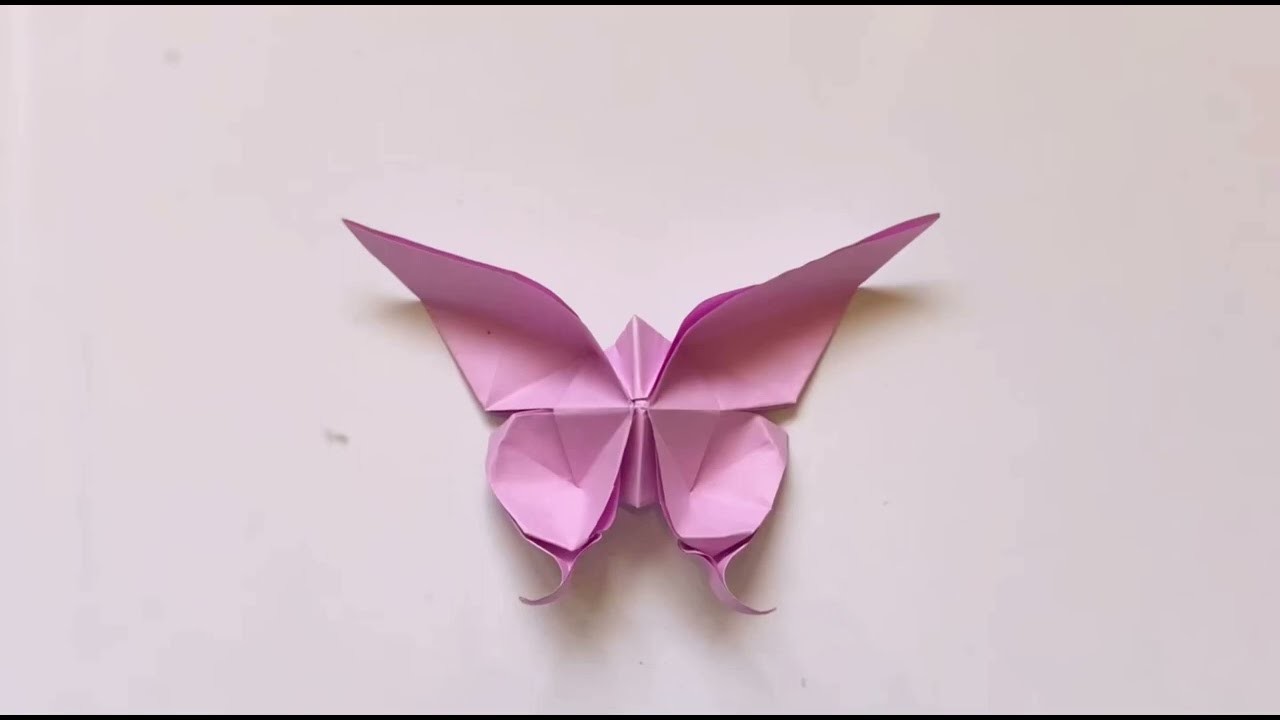 Origami Beautiful Pink Butterfly Paper Craft | Easy Origami Paper Craft | DIY Paper