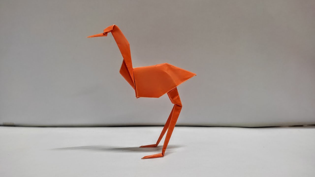 Origami Flamingo Easy | How To Make An Origami Flamingo Easy | Origami Tutorial