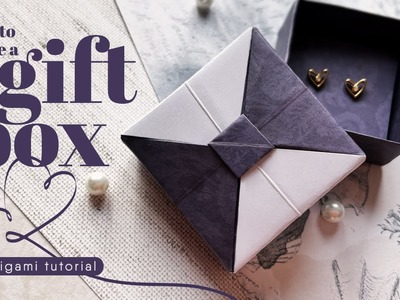 Origami Gift Box | Handmade Jewelry Box with Lid | Easy Tutorial