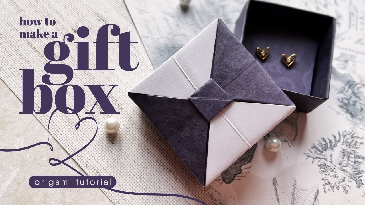 Origami Gift Box | Handmade Jewelry Box with Lid | Easy Tutorial