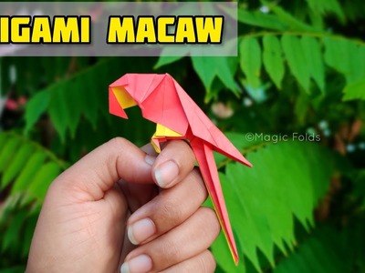 Origami Macaw | Origami tutorial | Paper craft