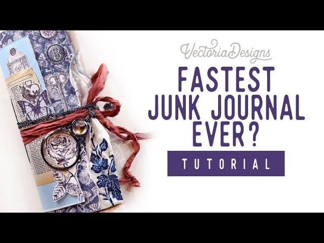 Quick & Easy Junk Journal Tutorial for Beginners | Gothic Journal Crafting Printables Kit