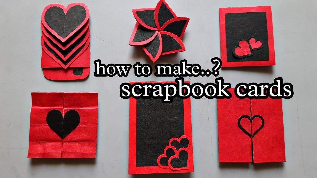 Scrapbook cards tutorial | how to make scrapbook pages | easy handmade greetings #scrapbook #cards
