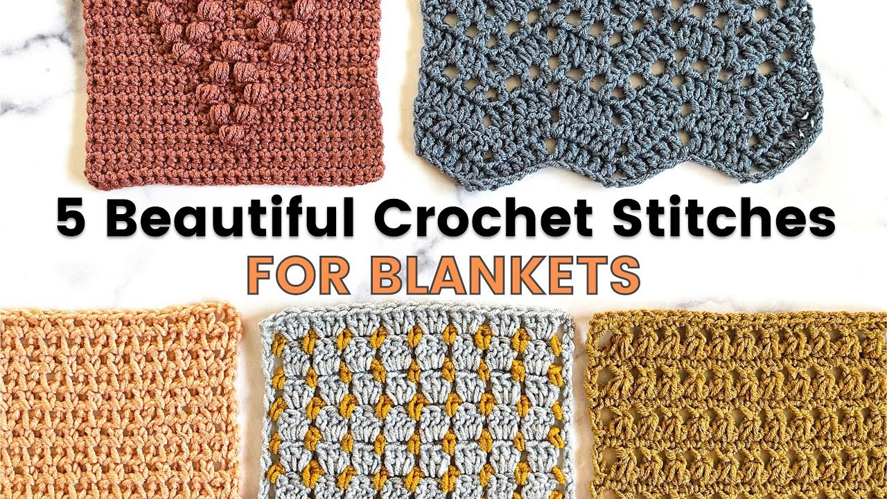 TRY THESE EASY STITCHES FOR BEGINNERS! [Esc Mesh, Block, Clawfoot, Mesh Chevron, and Puffs