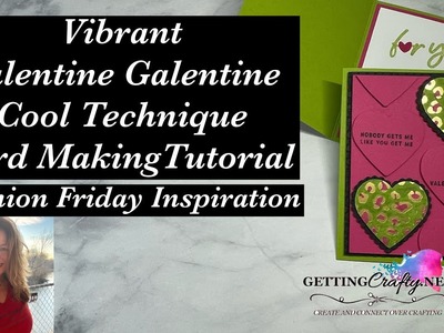 Vibrant Valentine or Galentine StampinUp Cool Technique Tutorial