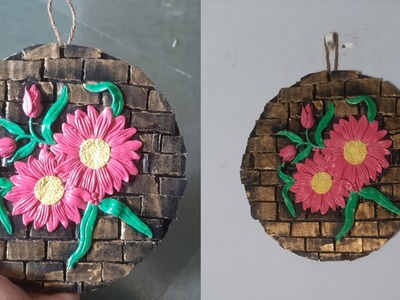 Wall decor clay craft #diy #sakshicraftstudio #handmade #craft #clay