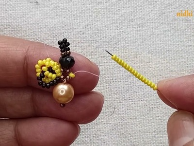 3D Bee Charm.Honey Honey. Beaded Earrings.Pendant.Jewelry making Tutorial diy