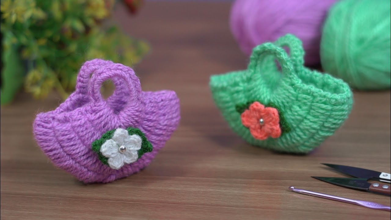 ✨Amazing✨crochet mini purse.Tunisian knitting.Amazing tığ işi mini çanta.Sarita's creation