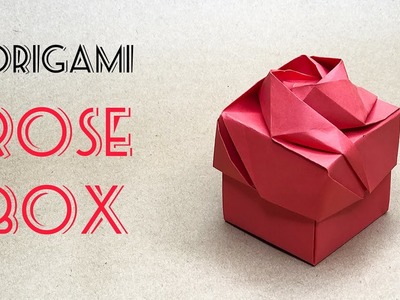 An Elegant Rose Box !.DIY.Origami Box Tutorial (step by step)
