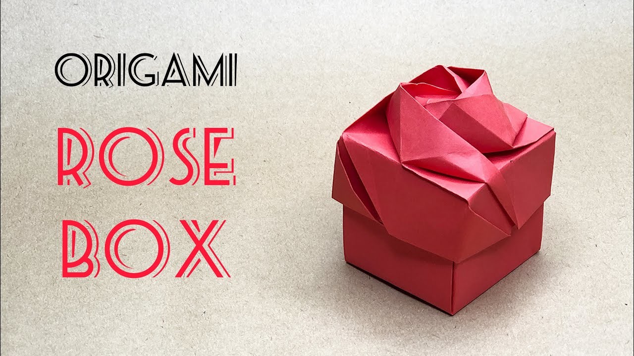 An Elegant Rose Box !.DIY.Origami Box Tutorial (step by step)