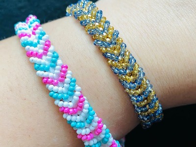 Armband selber machen zuhause DIY. beaded bracelet Tutorial. making Jewelry