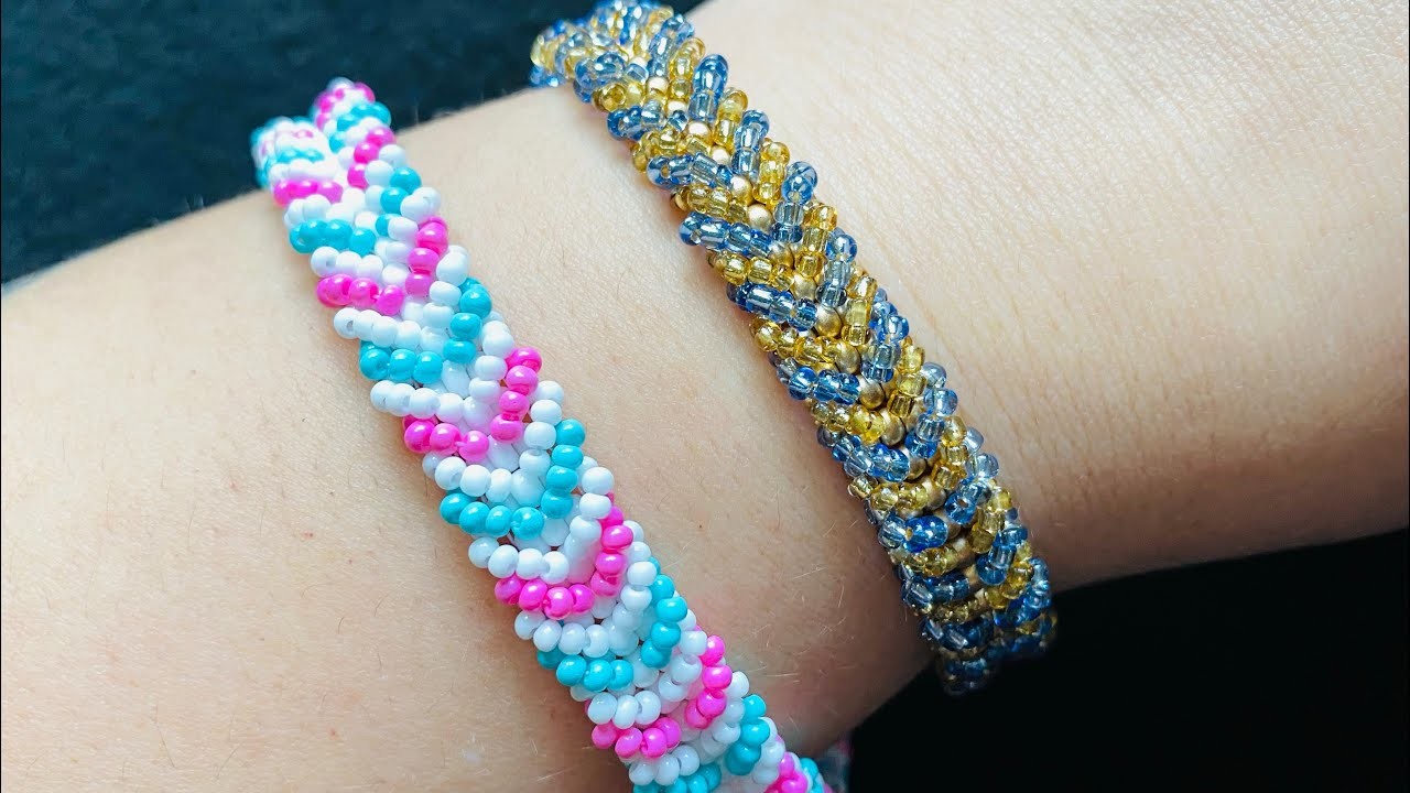 Armband selber machen zuhause DIY. beaded bracelet Tutorial. making Jewelry
