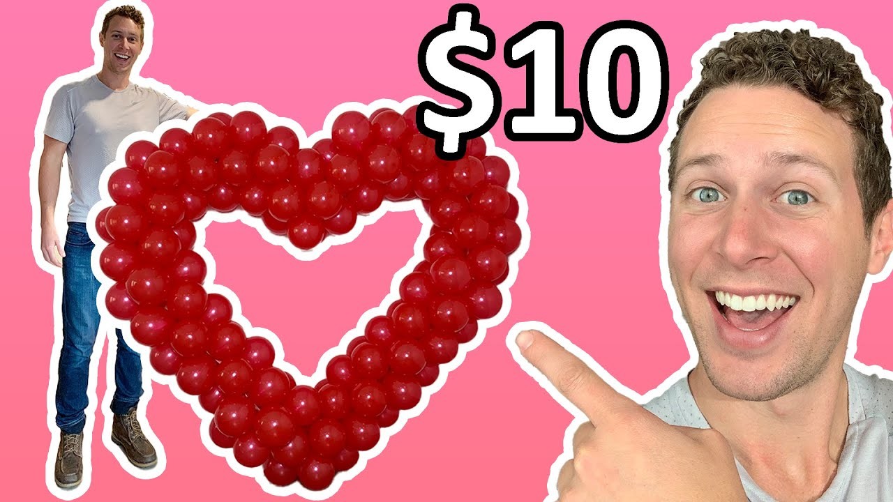 Balloon Heart Arch  (UNDER $10!) DIY How to Tutorial