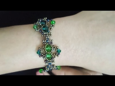 Beaded Crystal Seed Bead Bracelet || Tutorial || Sheethal's Beads Handmade