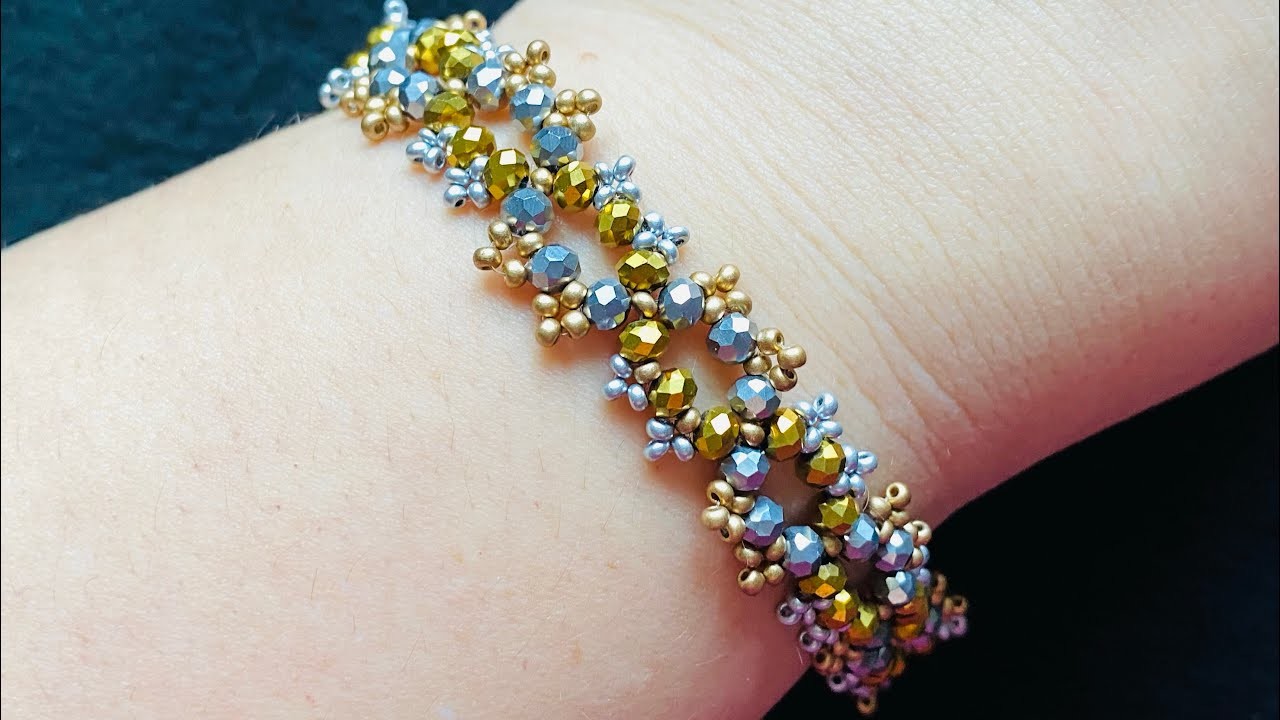 Beading bracelet Tutorial. making Jewelry DIY