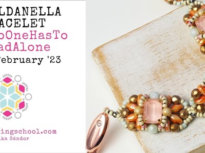 BEADINGSCHOOL by Erika: SOLDANELLA bracelet - DIY beading tutorial #NoOneHasToBeadAlone