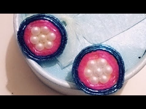 Beads Earrings making tutorial| DIY Jwellery making| #earringsmaking#beadedearrings #DIY