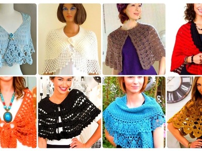 Beautiful And simple crochet knitting scarf & shawls pattern