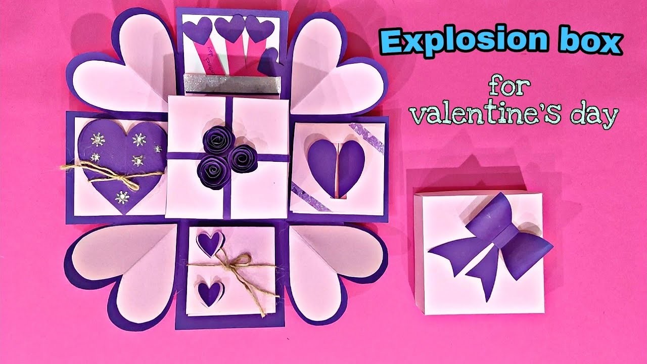 Best explosion box for valentines day tutorial | DIY anniversary gift box | birthday gift idea