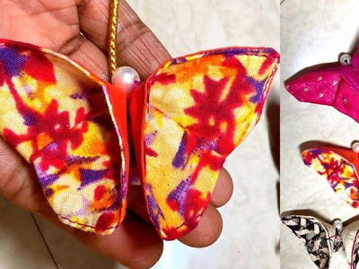 Butterfly Latkan for Back Neck Blouse | Titli design | Fabric Tassel tutorial in 7 min | DIY