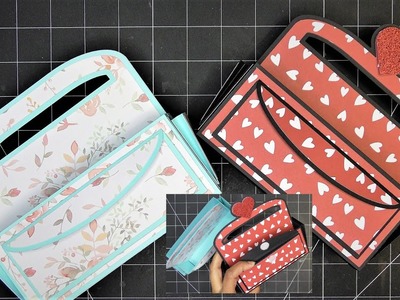 Craft Tote Gift Bag Tutorial! Designed by Me in Cricut Design Space, Free Cut File from Free Shapes!