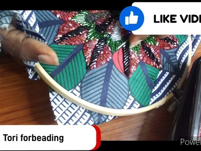 Diy Ankara Beading. Bead on Ankara like a Pro 2.#toribeading #beading #tutorial