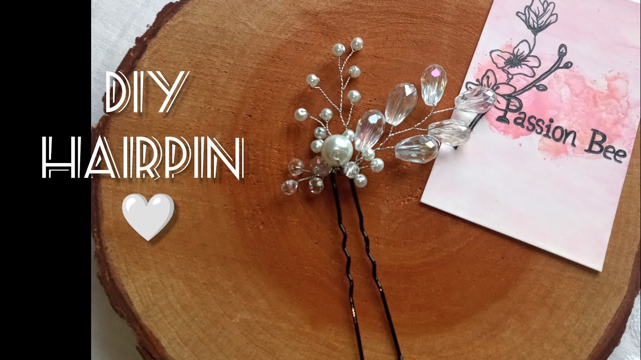 DIY✨Hairpin for hairstyle at home|Tutorial????pearl hairaccessory #diy #tutorial #wedding