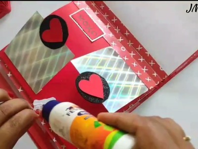 DIY Handmade Scrapbook Ideas for Anniversary |Scrapbook for Valentines Day |Complete tutorial