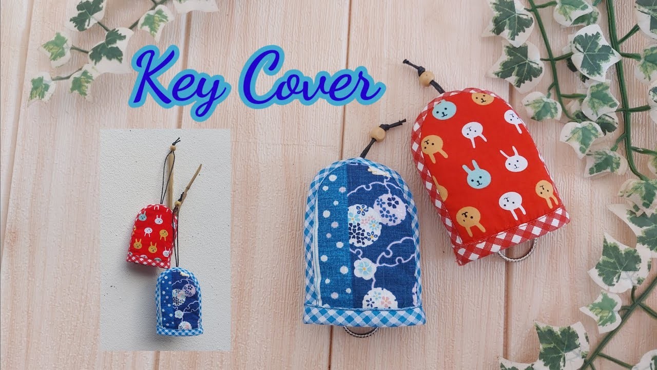 DIY Key Cover. How to make Basic keycover. sewing tutorial. Easy keycover. easy to sewing.