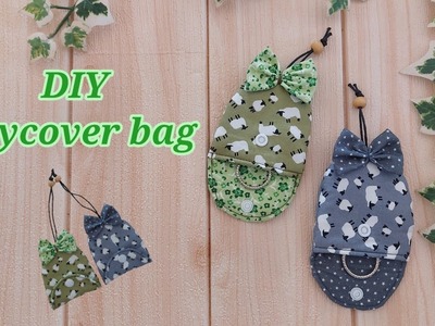 DIY keycover bag. How to sew keycover bag. how to make basic keycover. sewing tutorial.
