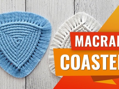 DIY Macrame Coaster | Triangle Macrame Coaster | Macrame Coaster Tutorial