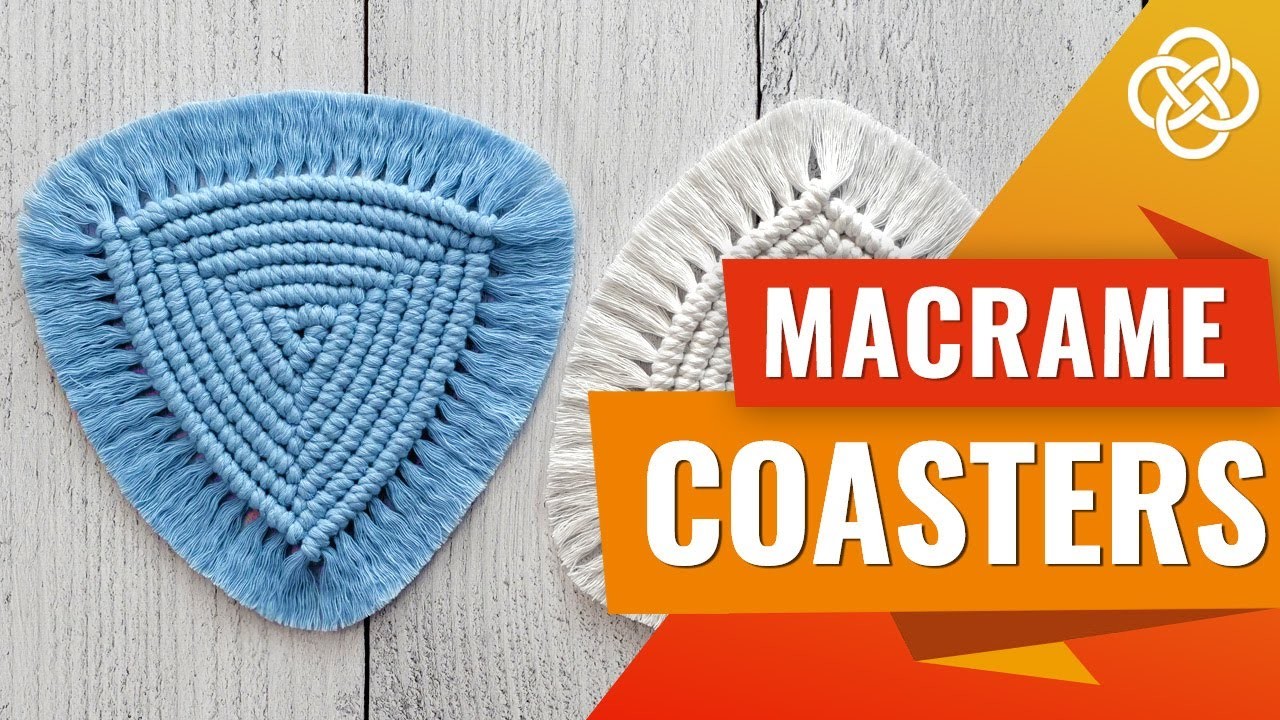 DIY Macrame Coaster | Triangle Macrame Coaster | Macrame Coaster Tutorial