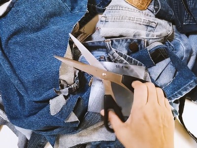 DIY Old Jeans Doormat | RECYCLE JEANS IDEAS |TUTORIAL