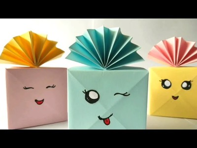 DIY Origami Paper Candy Box Easy Tutorial | DIY Mini Paper Candy Storage Box