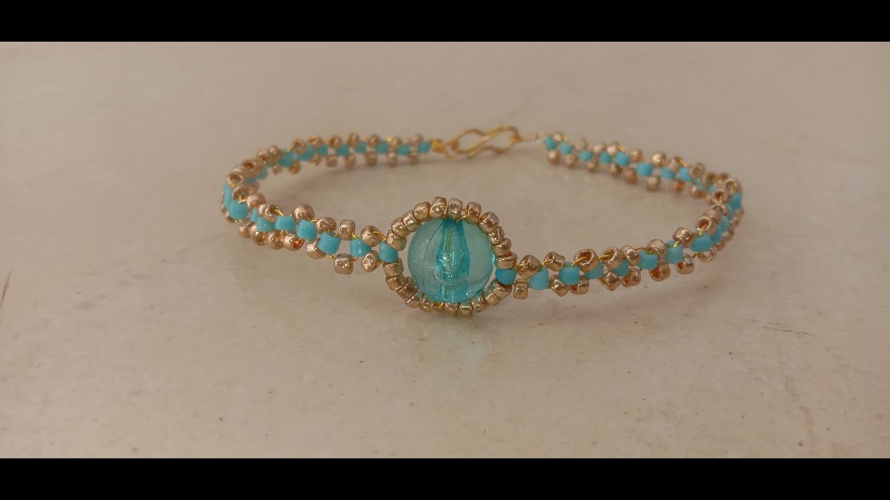 Diy sea bead bracelet full tutorial. #diy#youtubevideos #crafterkavya#diybracelet#tutorialvideos