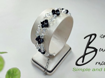 DIY Simple and Easy Bicone Beads Bracelet | Beaded Bracelet Tutorial