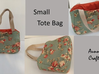 Diy Small Tote Bag from Scrap Fabric Sewing Tutorial Handmade do at home
